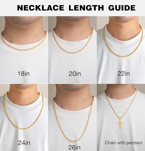 Stainless Steel Wheat Chain Necklace 2.5mm/3mm/4mm Silver Gold Jewelry for Men W