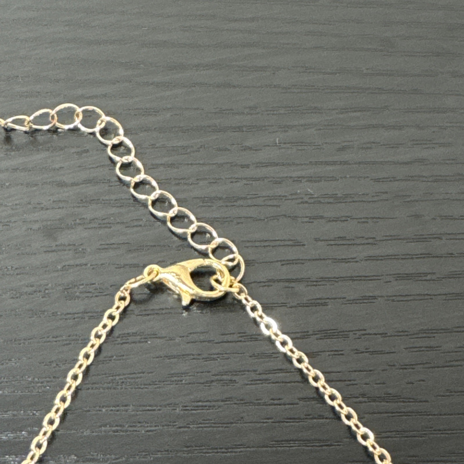 Christmas Santa Enameled Gold Tone 16” Necklace New
