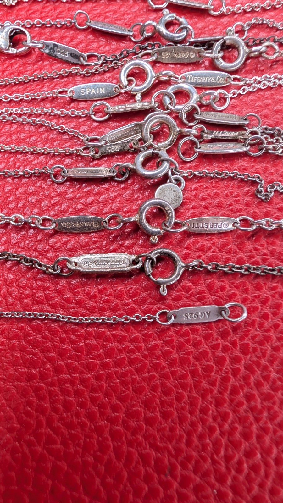 20-24 Designer Stamp .925 Silver Broken Chains