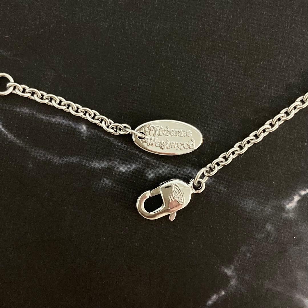 Vivienne Westwood Necklace Dice Silver 40-45cm w/Pouch NO BOX