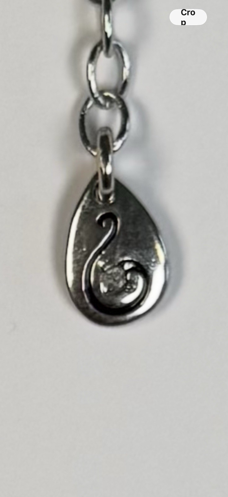 Scroll By Dillards Silver Tone Pendant Necklace Multi Strand Faux Leather NWT