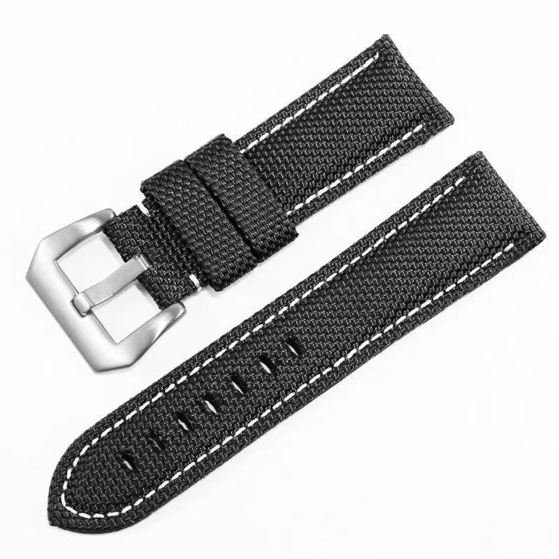 Watch Band 22-26mm Quick Release Waterproof Nylon Leather Strap Aoeiwv Resistant