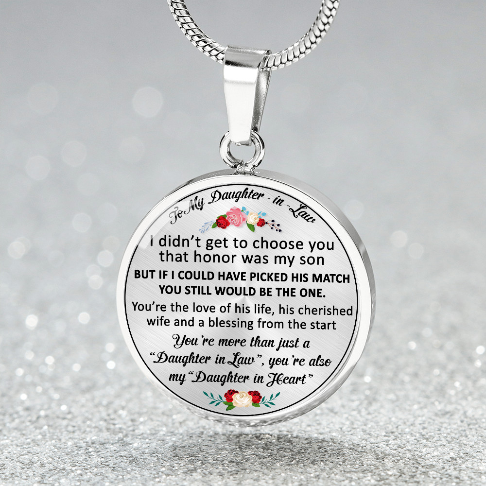 Love Gifts For Daughter in Law – Novelty Unique Necklace for Birthday Wedding