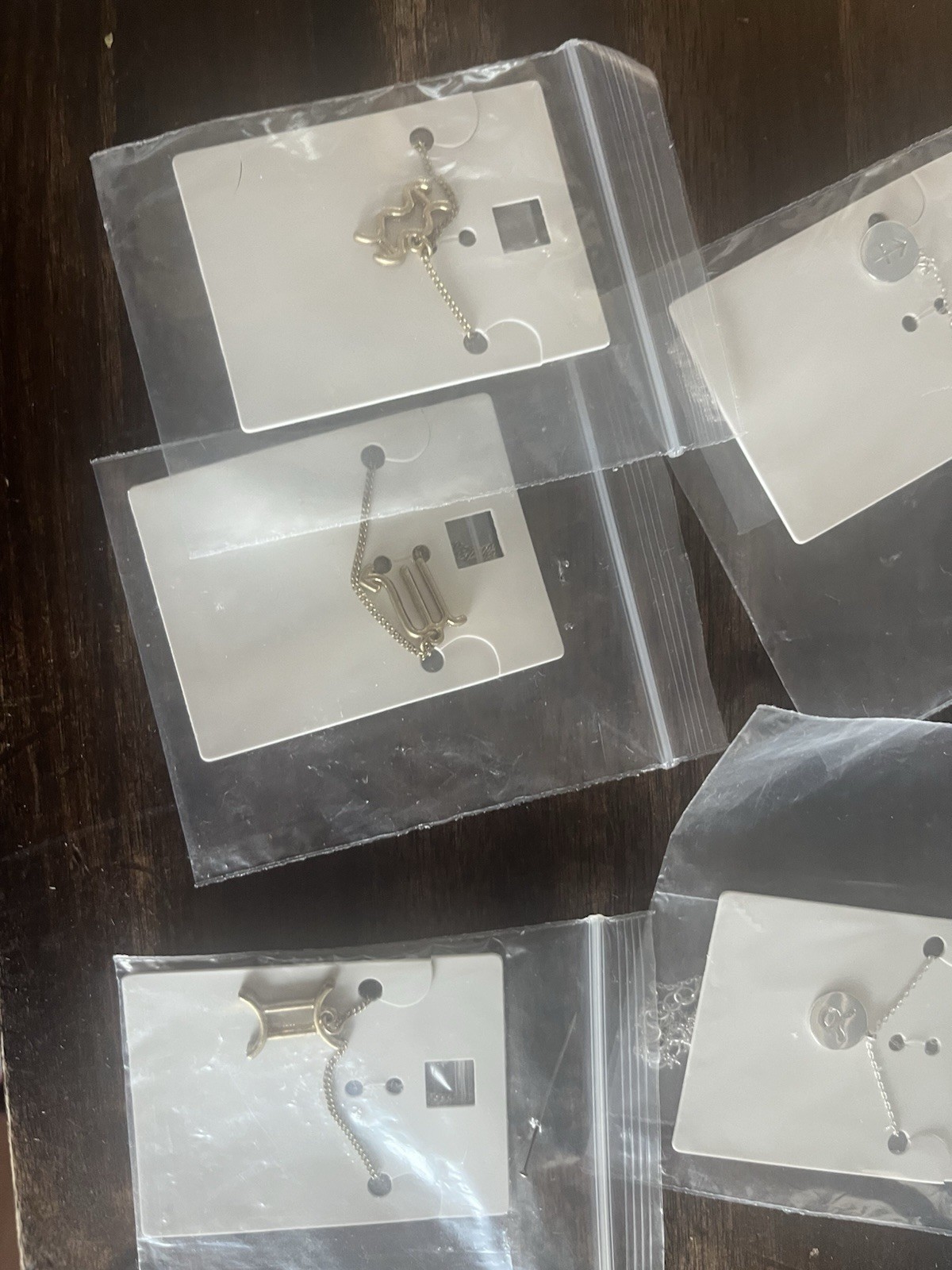 Lot Of Eight Astronomical Signs Necklaces
