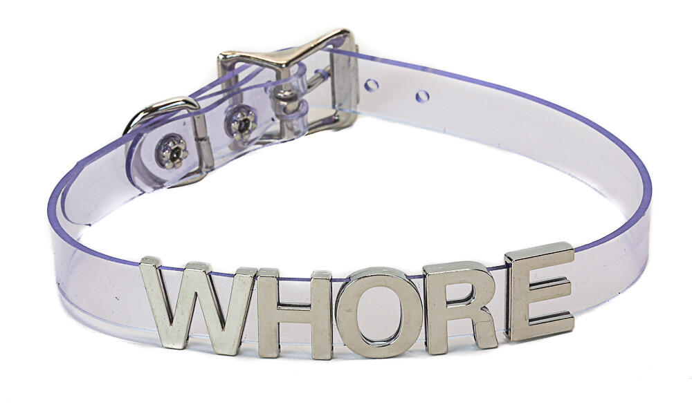 Clear Vinyl Slave PVC Bdsm-Choker-Slut-Collar-Restraint-Choker-Adult-Kinky