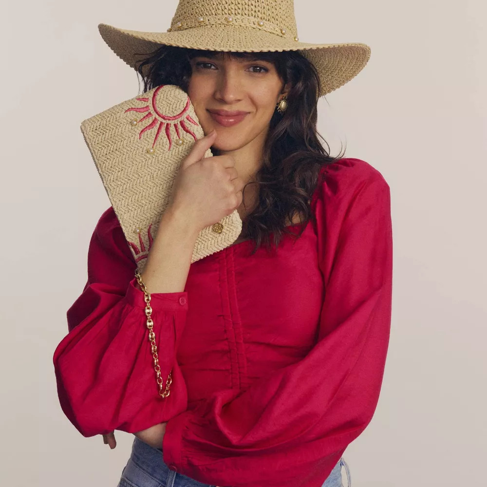 Kendra Scott Solana Pearl Band Hat – Natural
