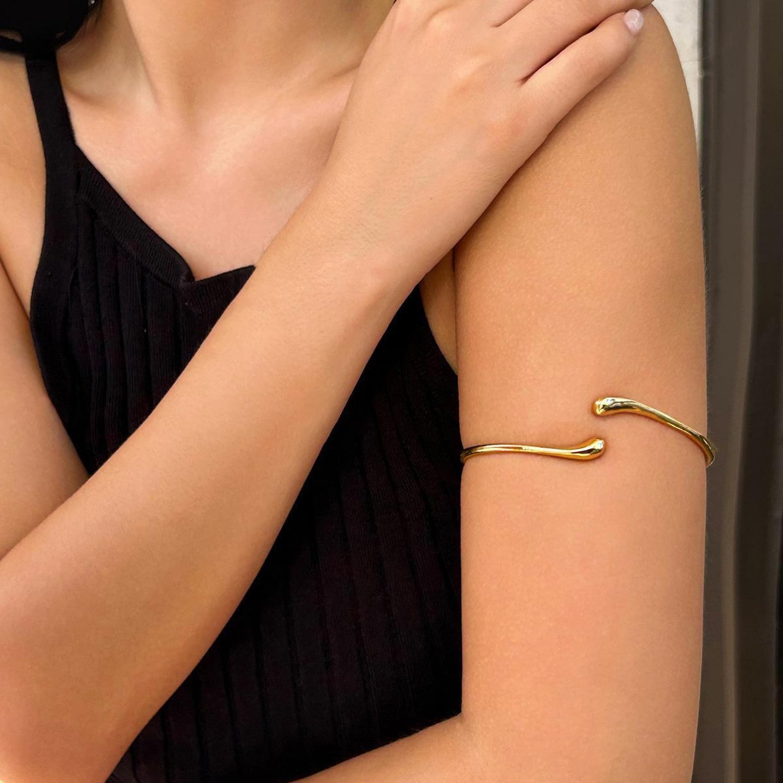 Arm Cuff Jewelry for Women Adjustable Upper Arm Bangle Bracelet Band Armlet A…