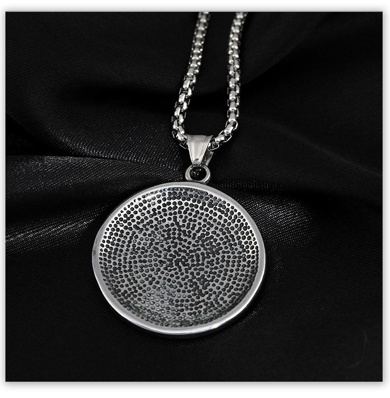 Titanium Steel Cross Pendant Necklace Hip Hop Punk Unisex Stainless Steel Chain