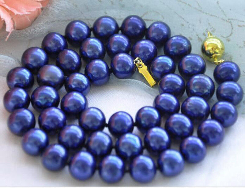 16″ 18″ 25″36″ Women’s 8mm South Sea Shell Pearl Smooth Round Beads Necklace AAA