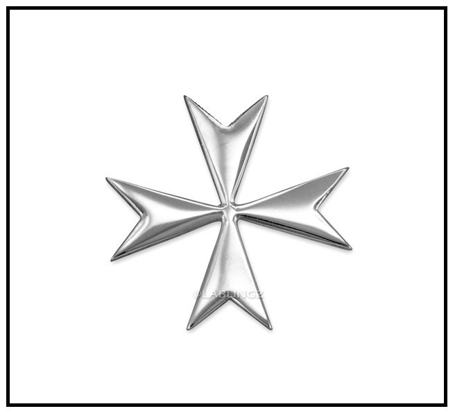 BATTLE EAGLE Necklace – Holy Roman Maltese Cross – 24″ Stainless Chain