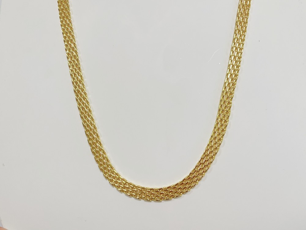 18K Yellow Gold Oyster Link Chain Necklace Bracelet Men’s Women 8mm SZ 18-24inch