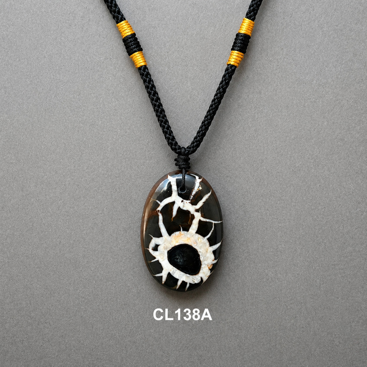 Natural Septarian Adjustable Necklace Premium Focal Hippo Jewelry Pendant