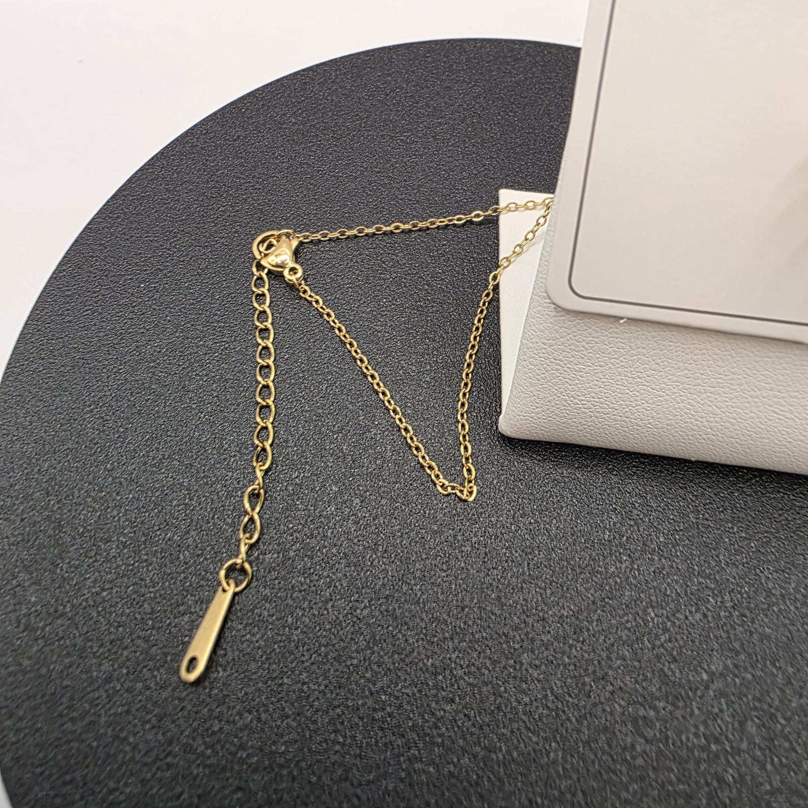 Stainless Steel Copper Plated 16″Necklace w/26mm In Motion Cz Daisy Pendant