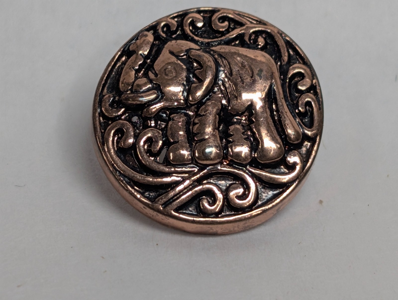 20 mm Fun Copper Elephant Snap Interchangeable accessory for Oh Snap! Jewelry