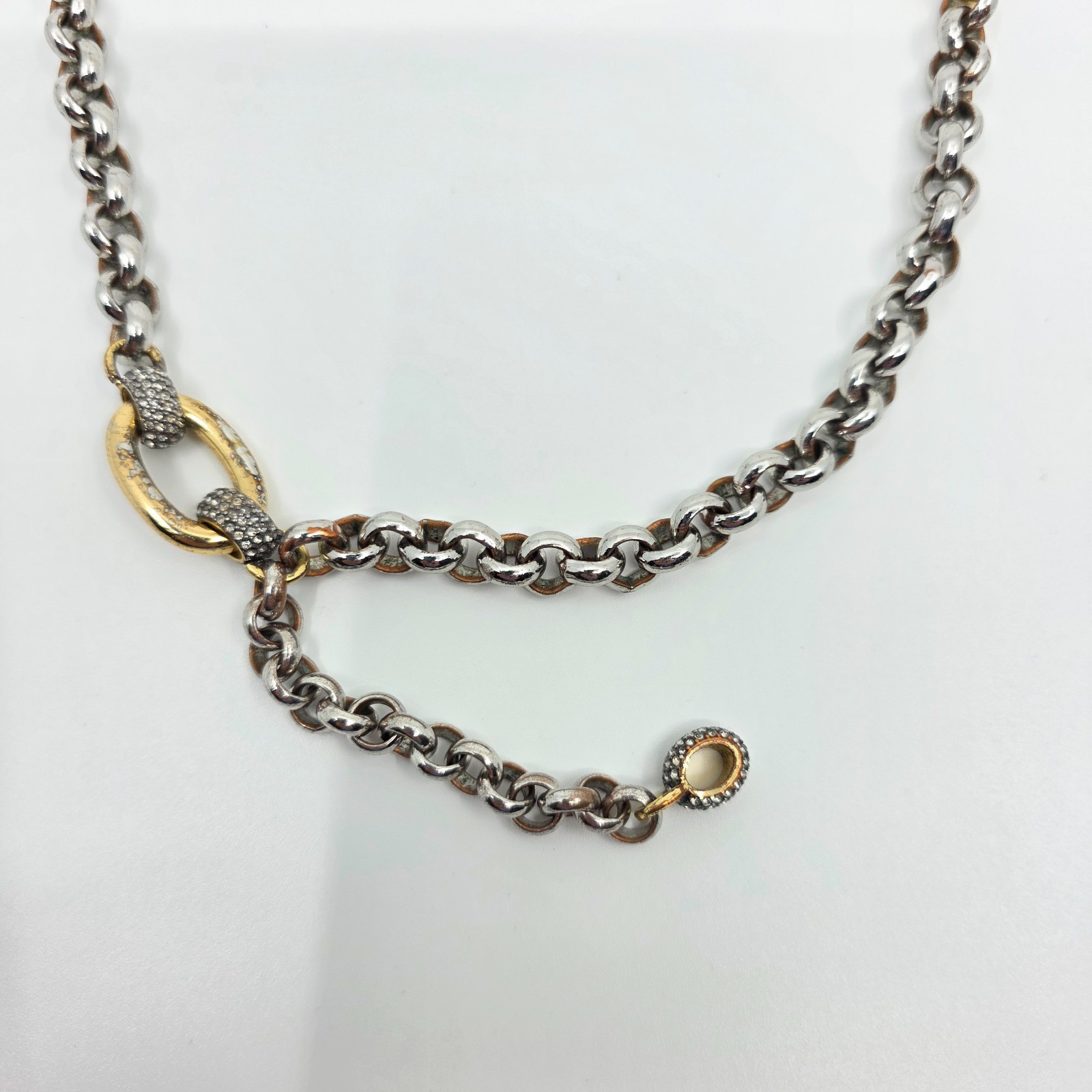 DEMARSON Liberty Necklace 12k Gold and IR Plating MSRP $350