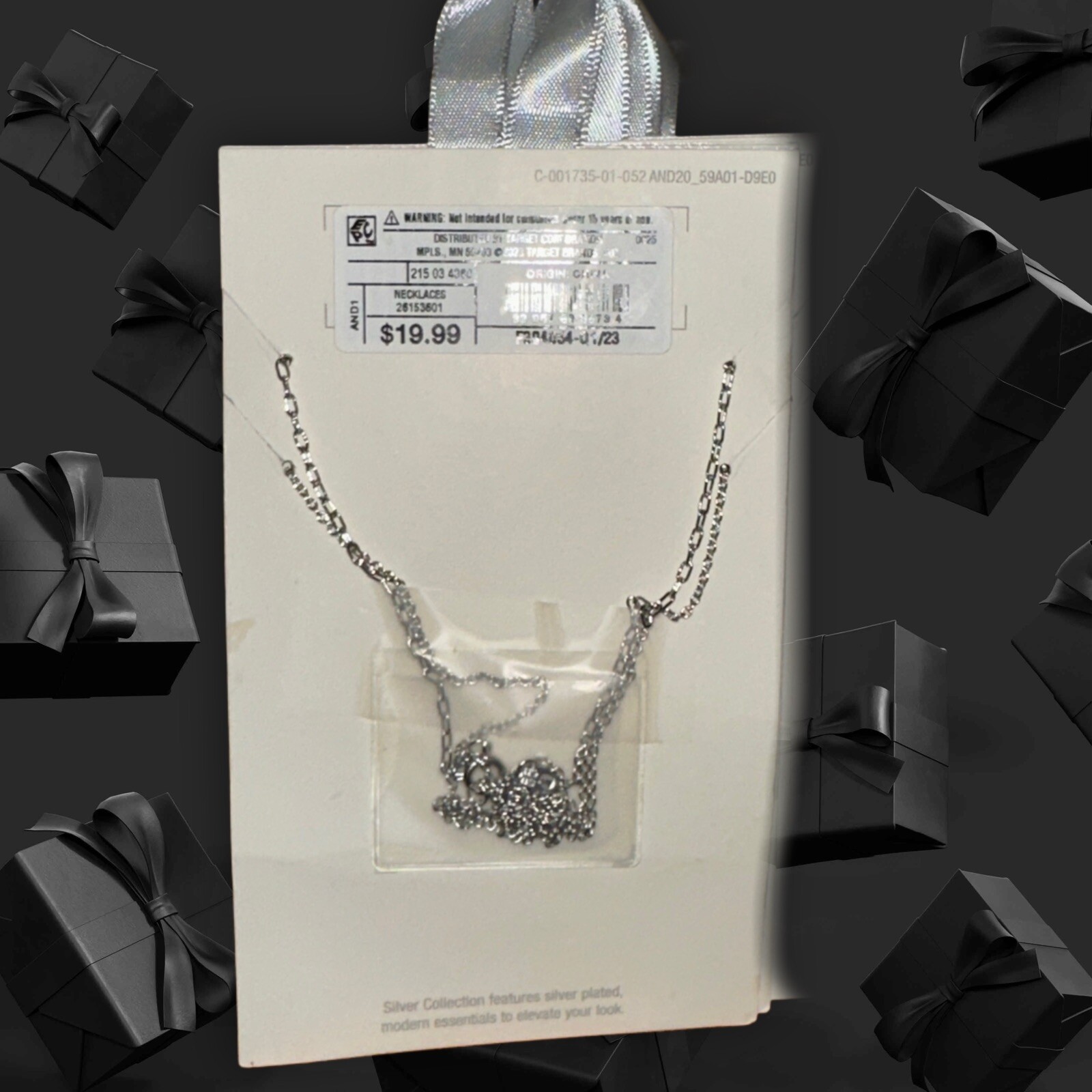 A new Day ~ 18”-20” Silver Plated, Cubic Zirconia Necklace 18-20 in ~ Silver Col