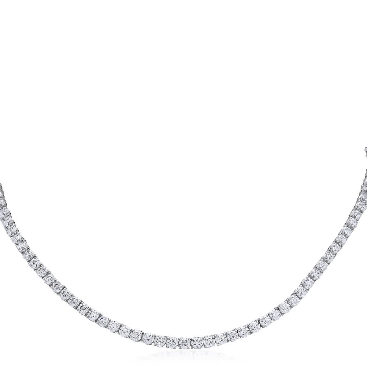Swarovski Matrix Tennis Necklace S New Rhodium Shiny White SW5681796