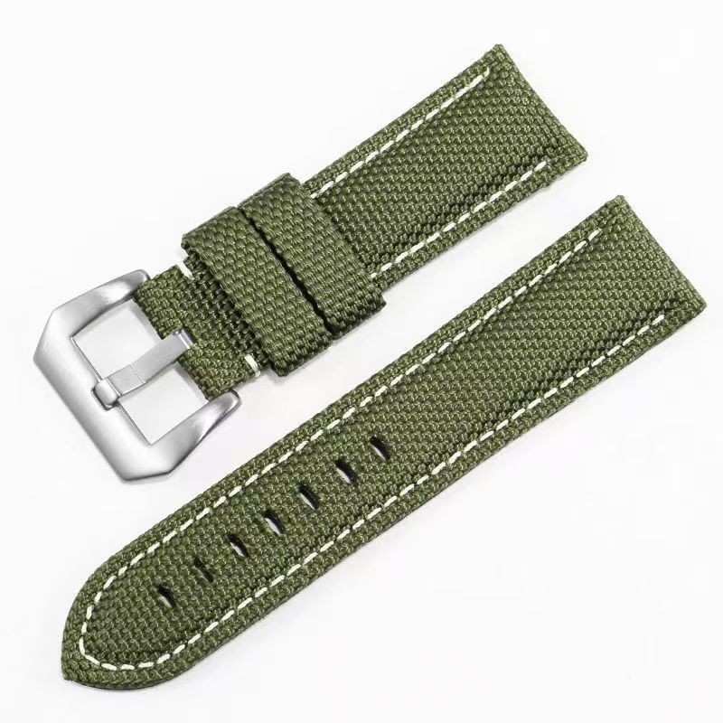 Watch Band 22-26mm Quick Release Waterproof Nylon Leather Strap Aoeiwv Resistant