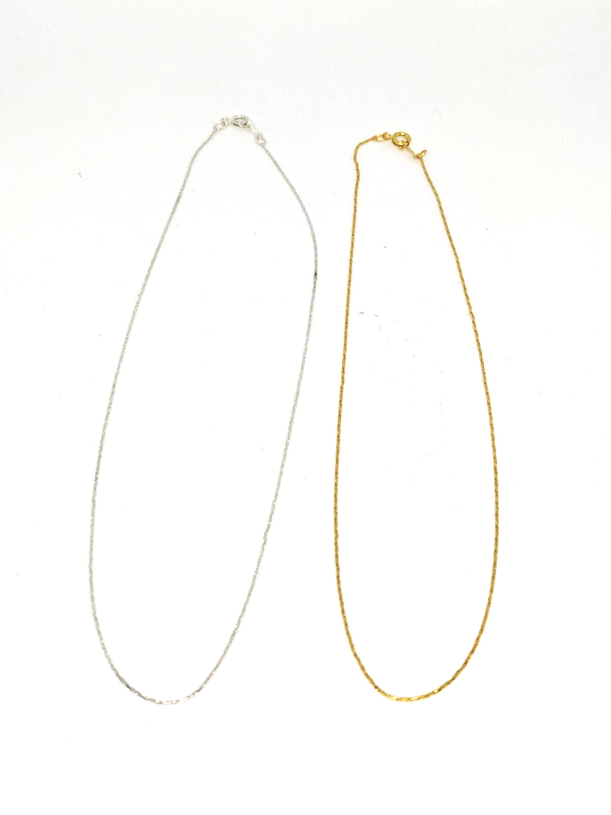 Fashion Jewelry Gold & Silver Plated Dainty Lightweight Necklaces (10 of each)