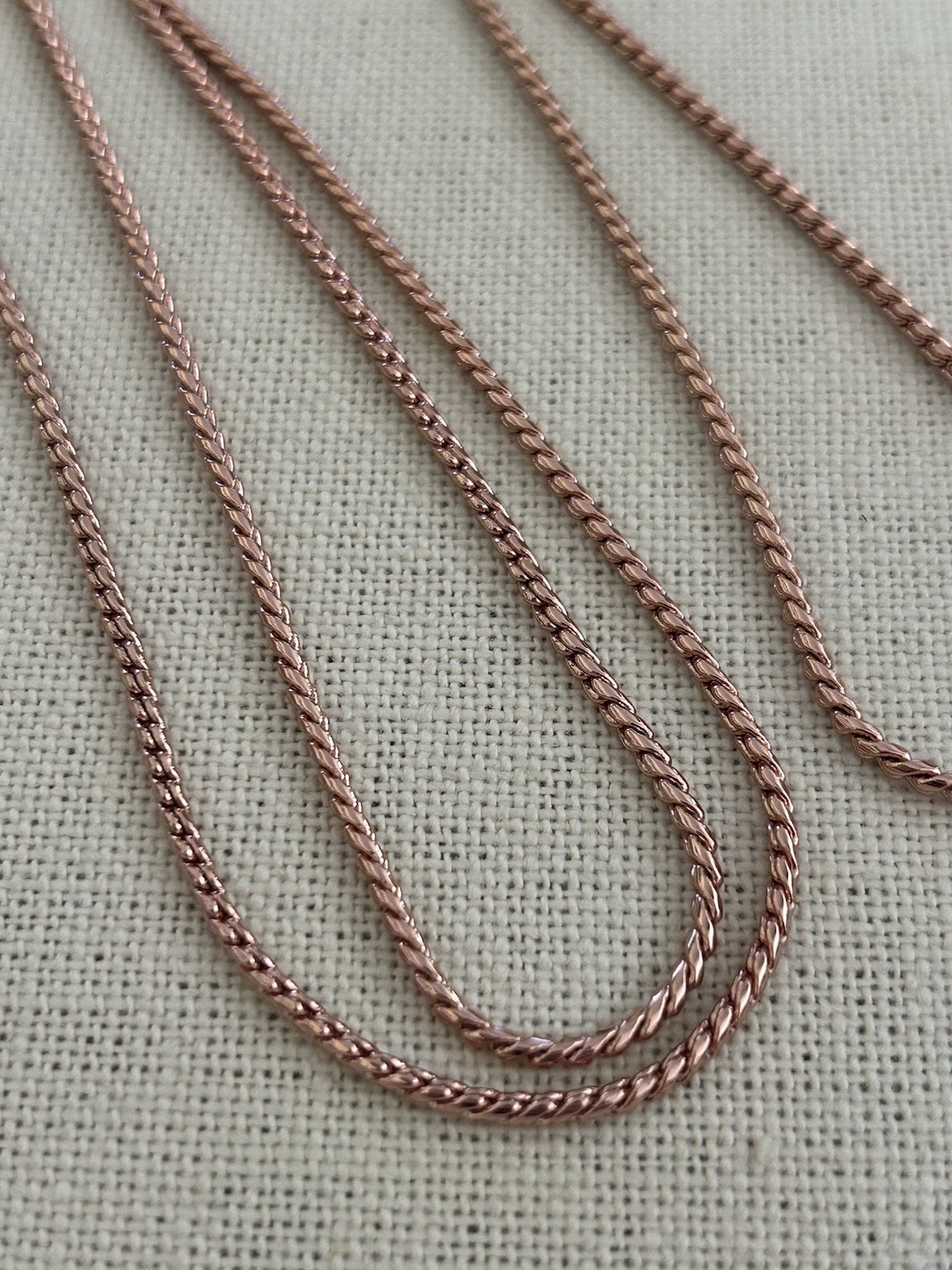 Origami Owl CN7034 Rose Gold 30″ Wheat Lanyard Chain “New”
