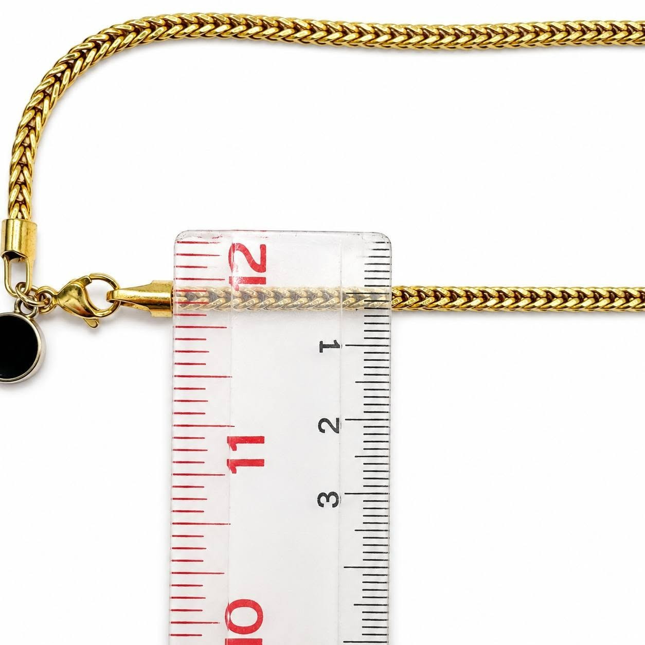 Authentic King Ice 4mm Franco Chain 26″ Gold Tone Lion Tag Hip Hop Necklace VTG