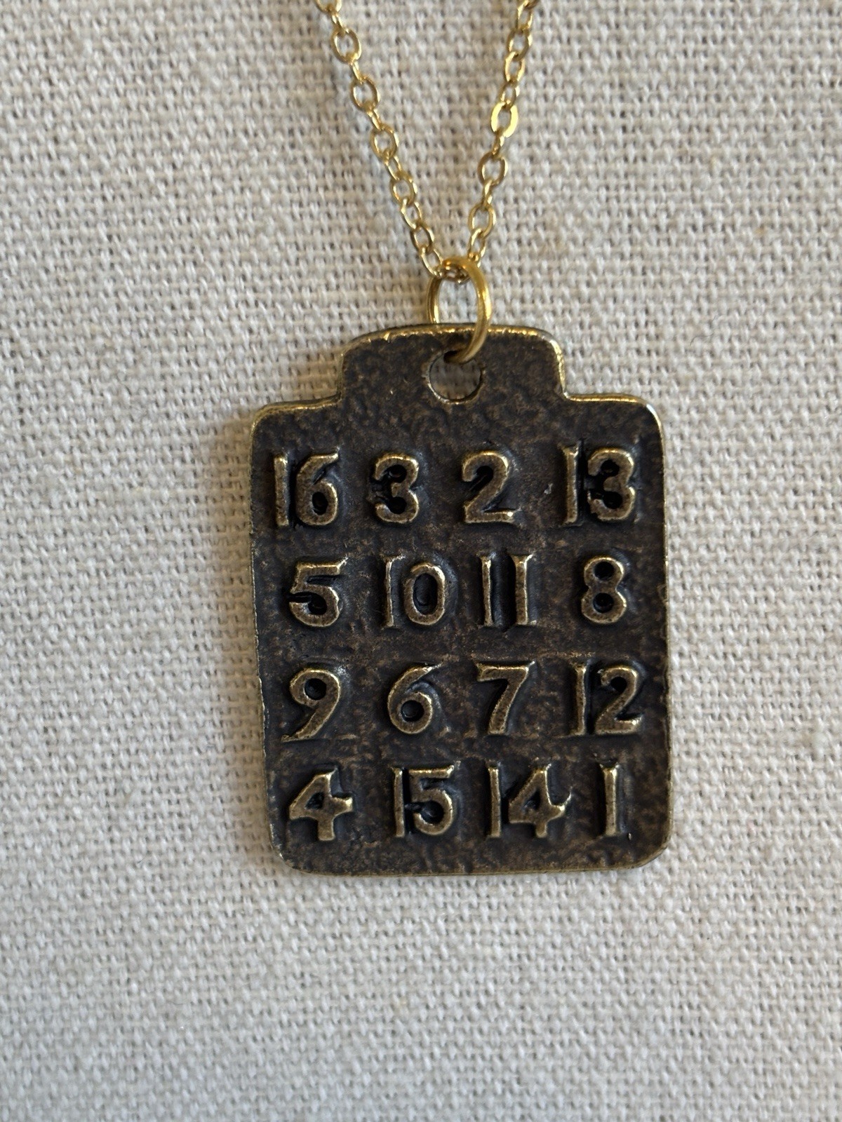 Lucky Number Magic Square Good Luck Necklace Pendant