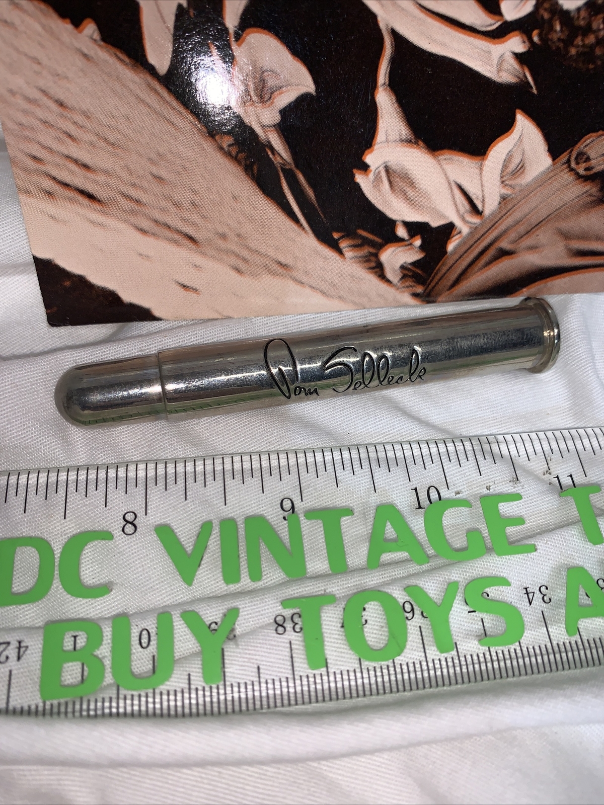 TOM SELLECK ACTOR UNISEX SILVER BULLET PENDANT NECKLACE ADULT Rare Post Card