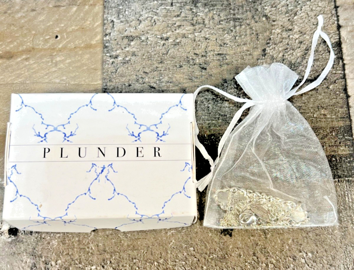 PLUNDER DESIGN – Silver “SEE THE GOOD” Engraved – Adjustable 11″ Necklace – NEW