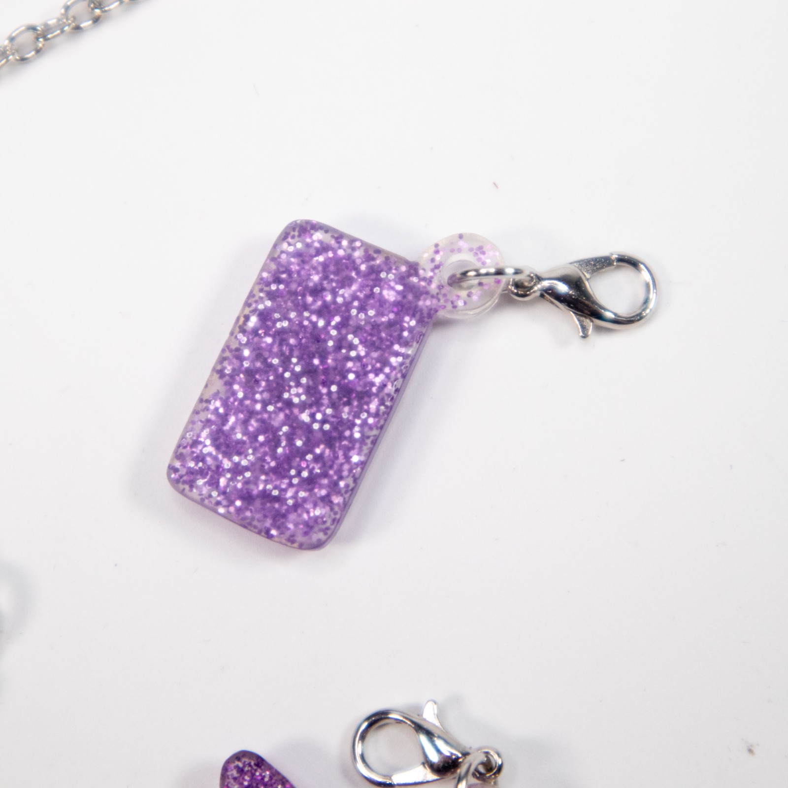 Necklace Bracelet chain Silver 3 decorative clips With The Band Rock Star LOL