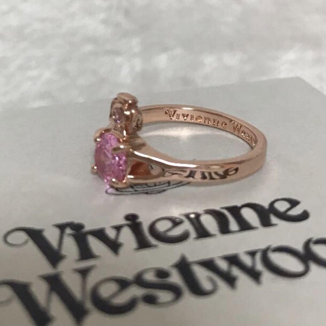 Vivienne Westwood Ring Size 6.5-7 Orb Pink NO BOX [EJ206