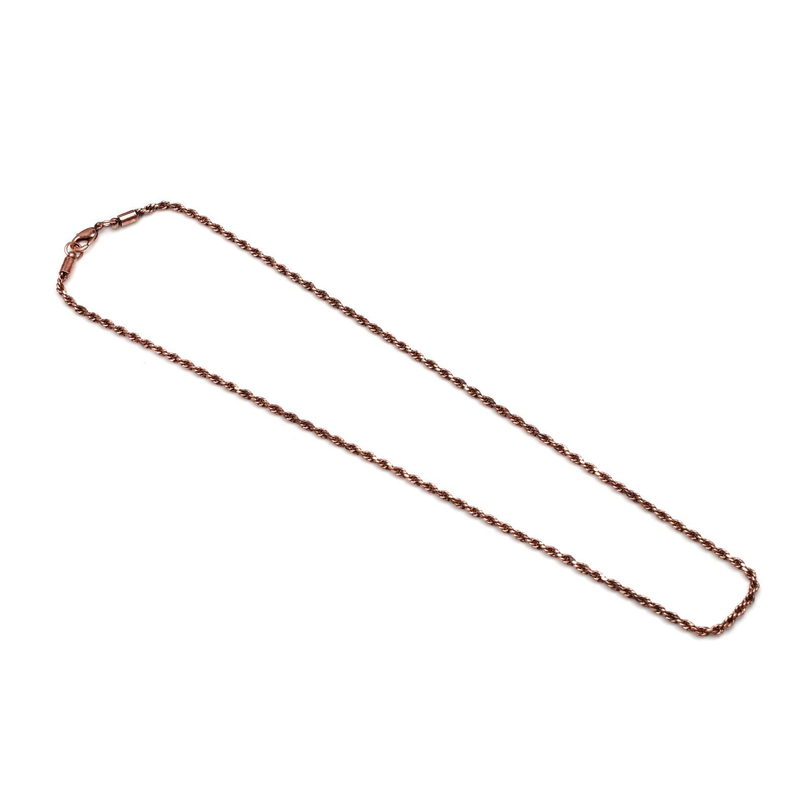Copper Wire Chain With Hook or Lobster Clasp Solid Finished Copper Chain
