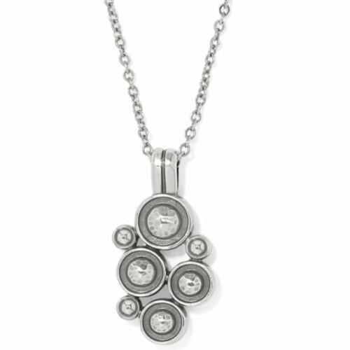 Brighton Constella Cluster Silver Crystal Pendant Necklace STYLE JM7668 $78 NWT