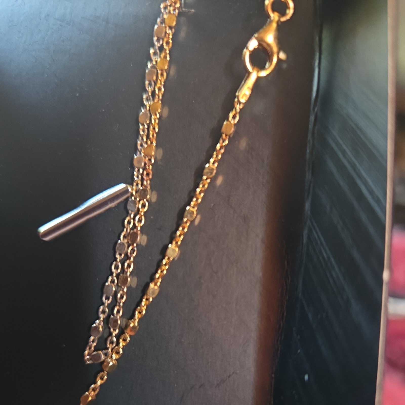 STAUER 18” Cristalli Fluente 24k finished Pendant Necklace Aqua NIB