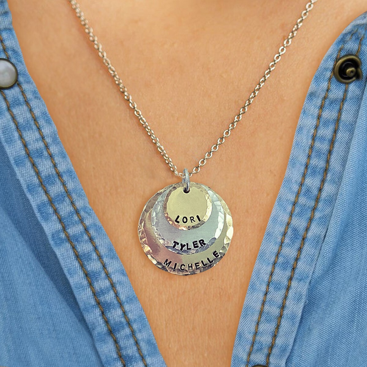 Kids Names Necklace For Mom, personalized, handmade, mom gift