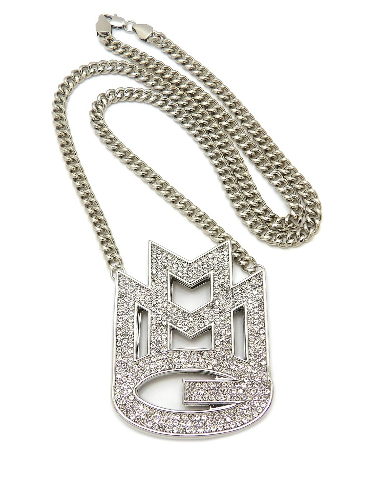Iced MMG Hip Hop Pendant 6mm Various Size Cuban Chain Necklace RC3847