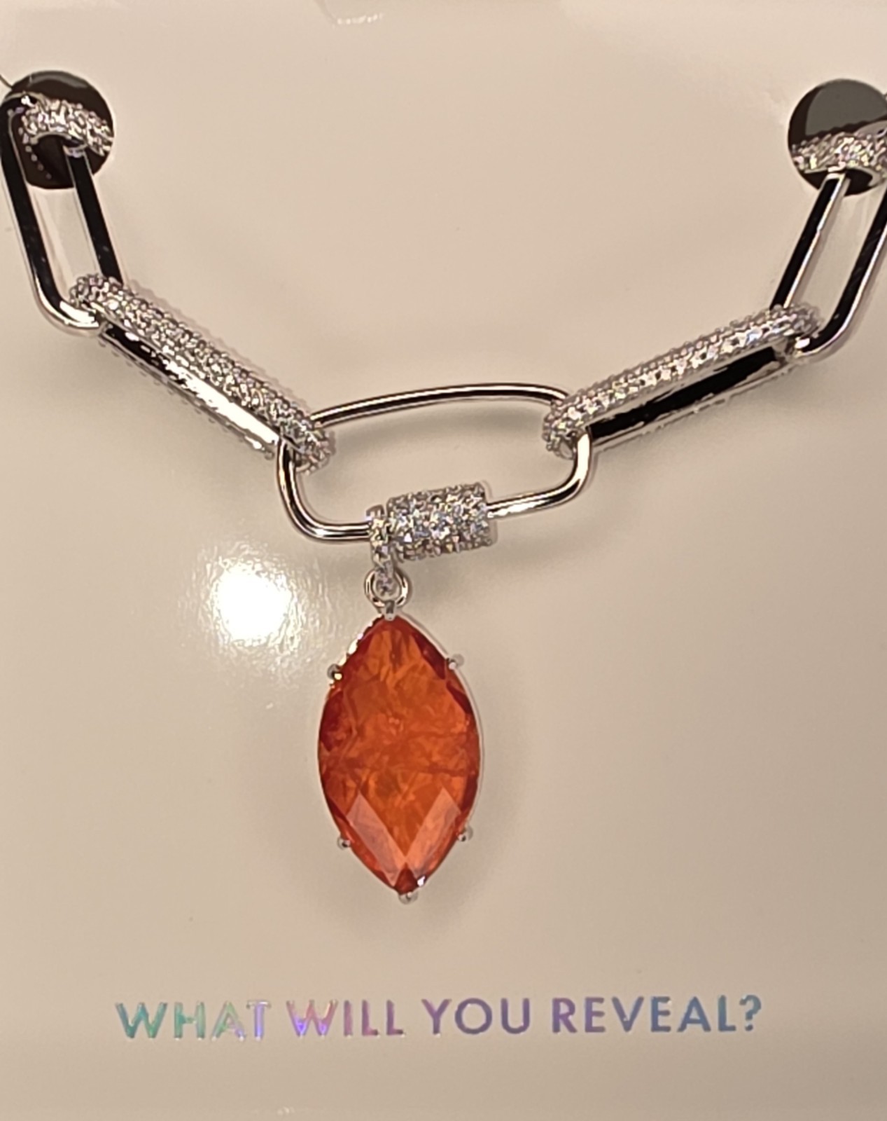 Mental Health Aware Necklace, NK95360, Hold On To Hope-Rhodium