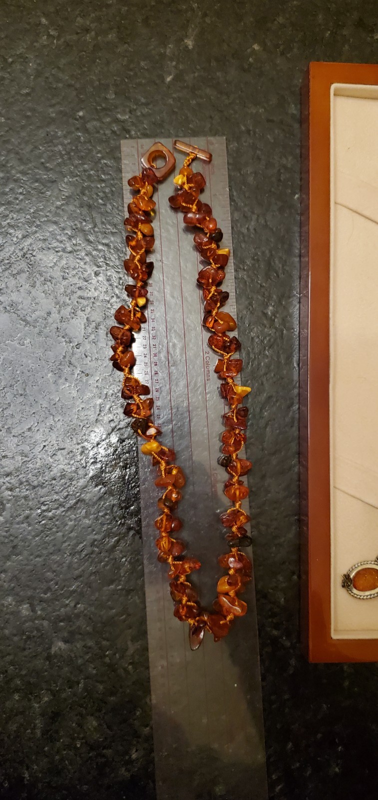 Genuine BALTIC AMBER Golden Honey Knotted Choker Necklace 925 Pierced Earrings