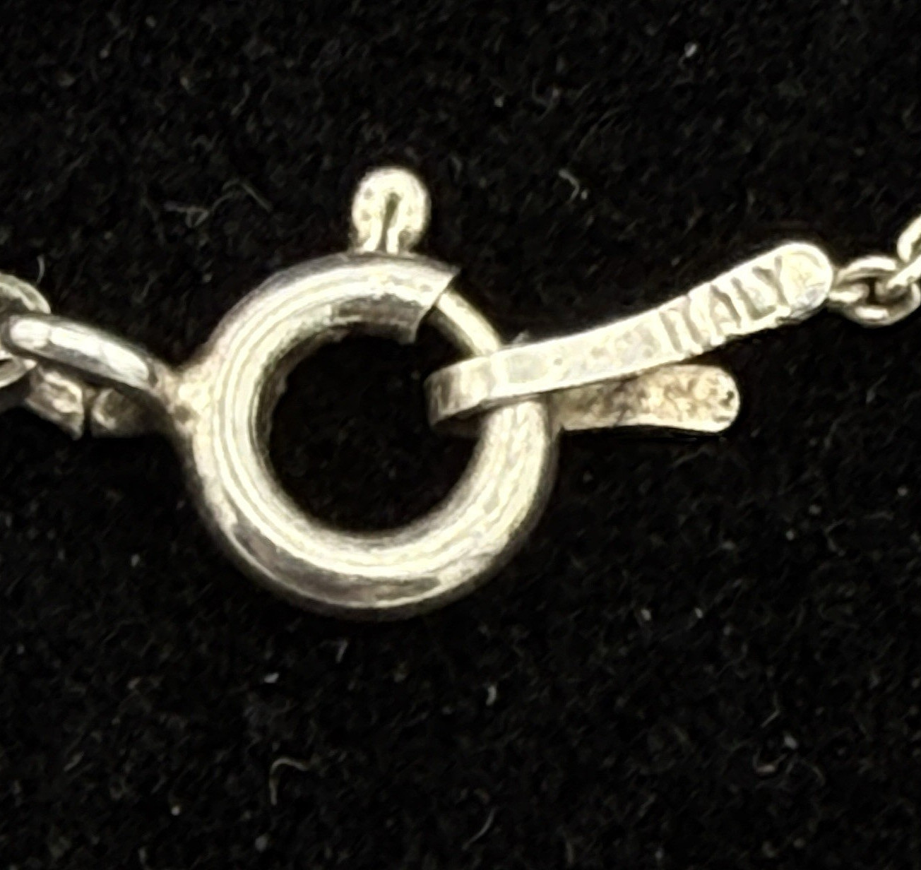 Sterling Silver MOP & CZ Heart on an 16” Italy 925 Chain Valentine