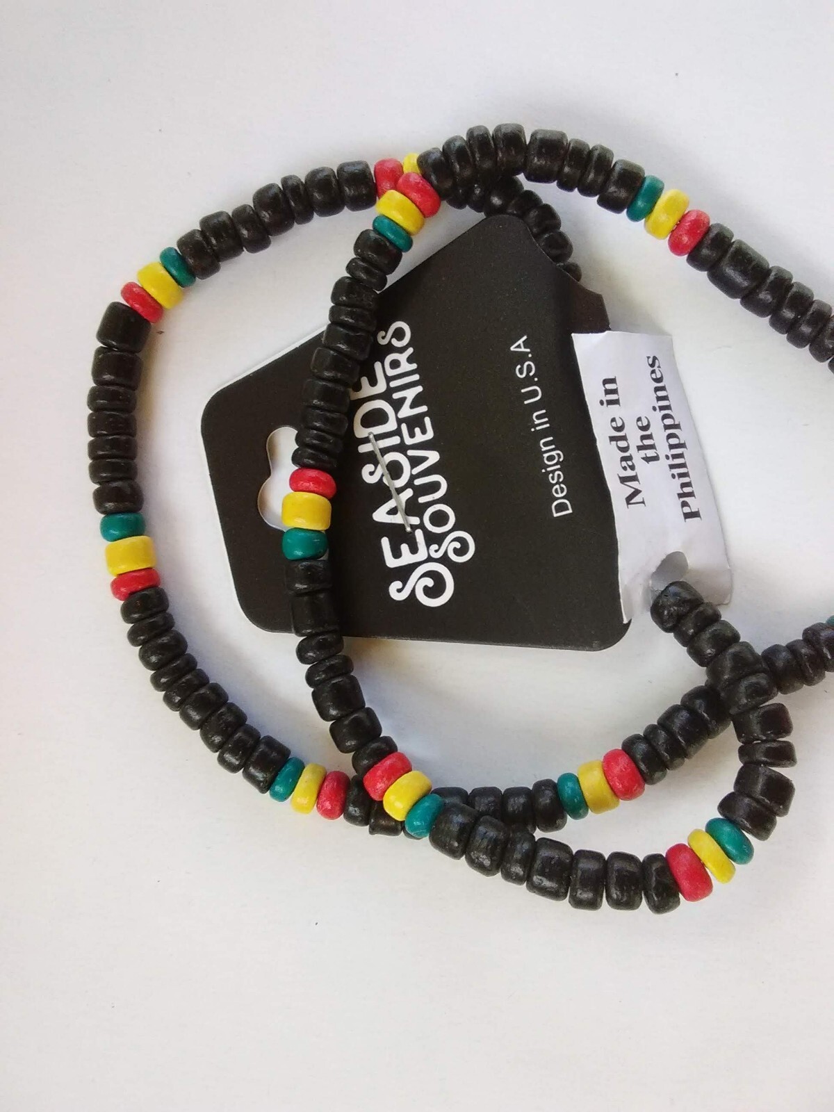 Turtle Limpet Rasta Necklace Coconut Ethnic Tribal Unisex 18″ USA Seller New