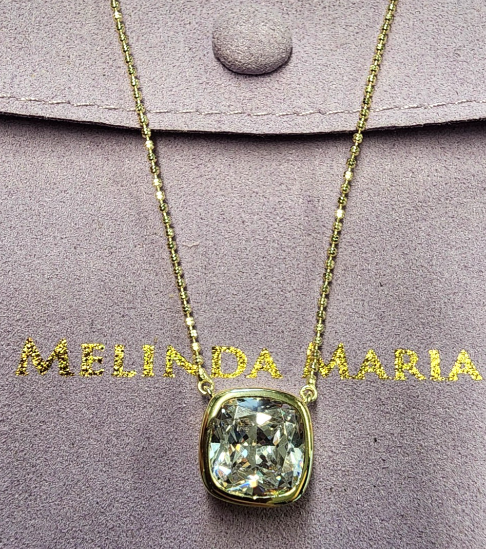 Melinda Maria 18K Gold Plated Hello Flawless Necklace 16.25″+3″