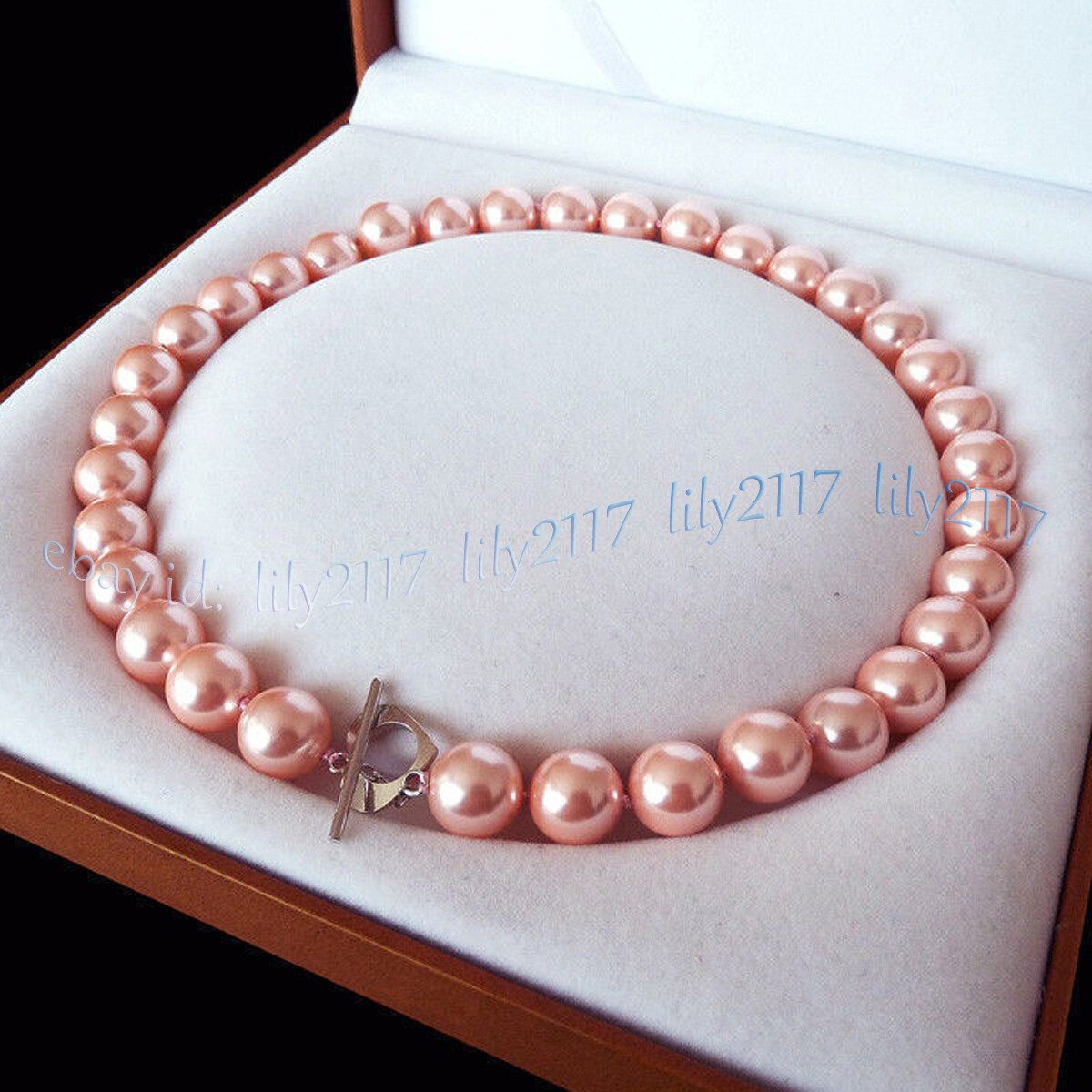 19” Beauty 8/10/12/14mm Multicolor South Sea Shell Pearl Round Beads Necklaces