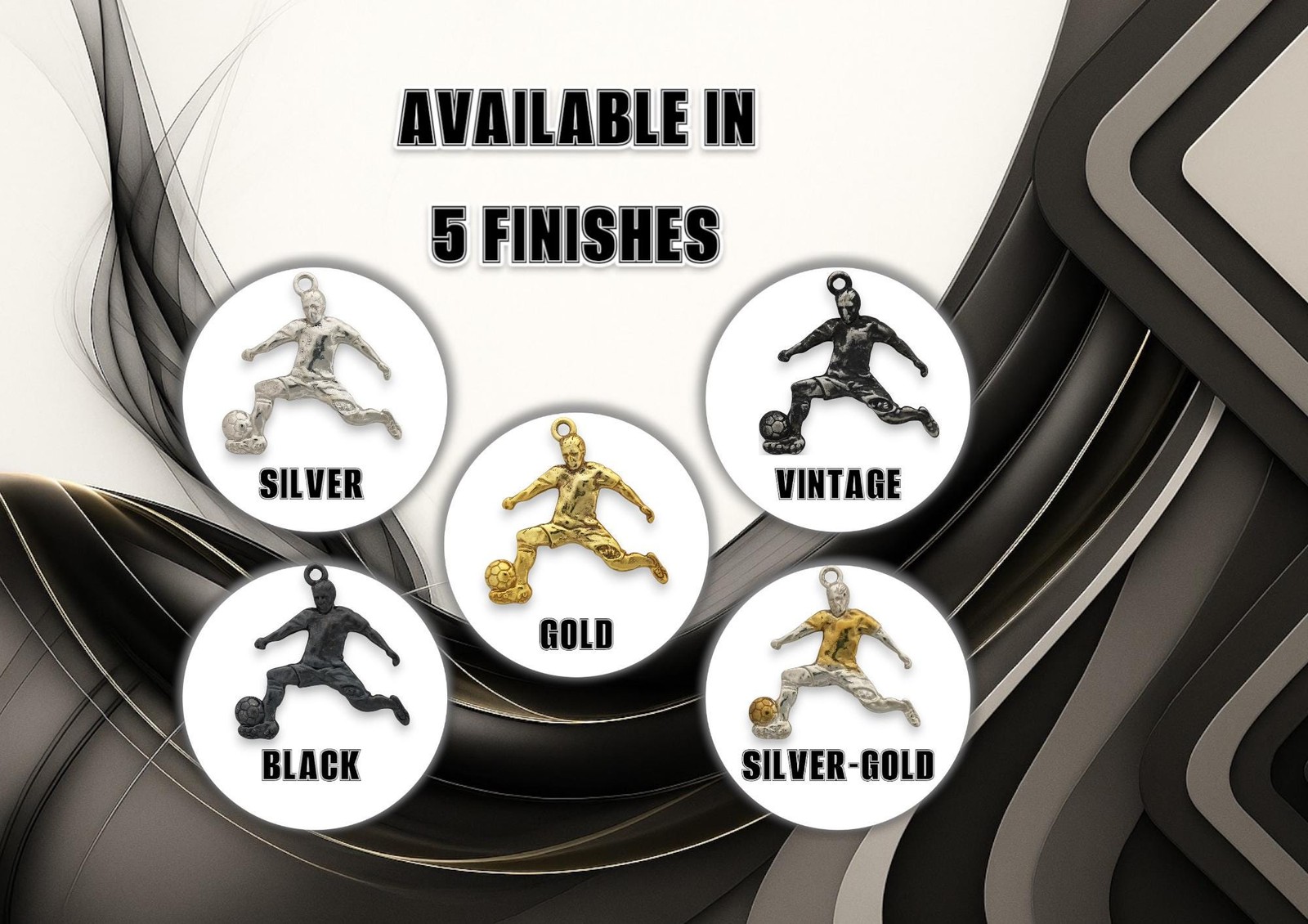 Football Pendant Necklace for Men – 925 Silver with Gold Plating Jewelry