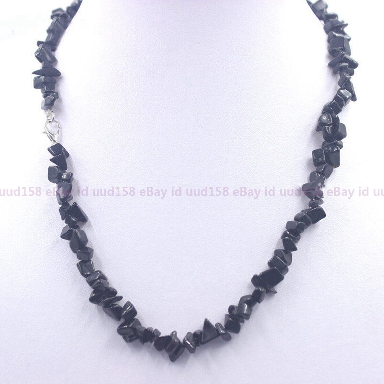 Natural Multiple Gemstone Gravel beads White Gold Clasp Necklace 14-36″ AAA