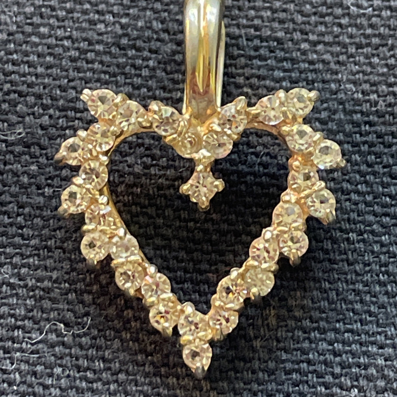 Vintage Roman Signed Pendants Lot of 4 Gold Tone Rhinestone Faux Pearl & Stones