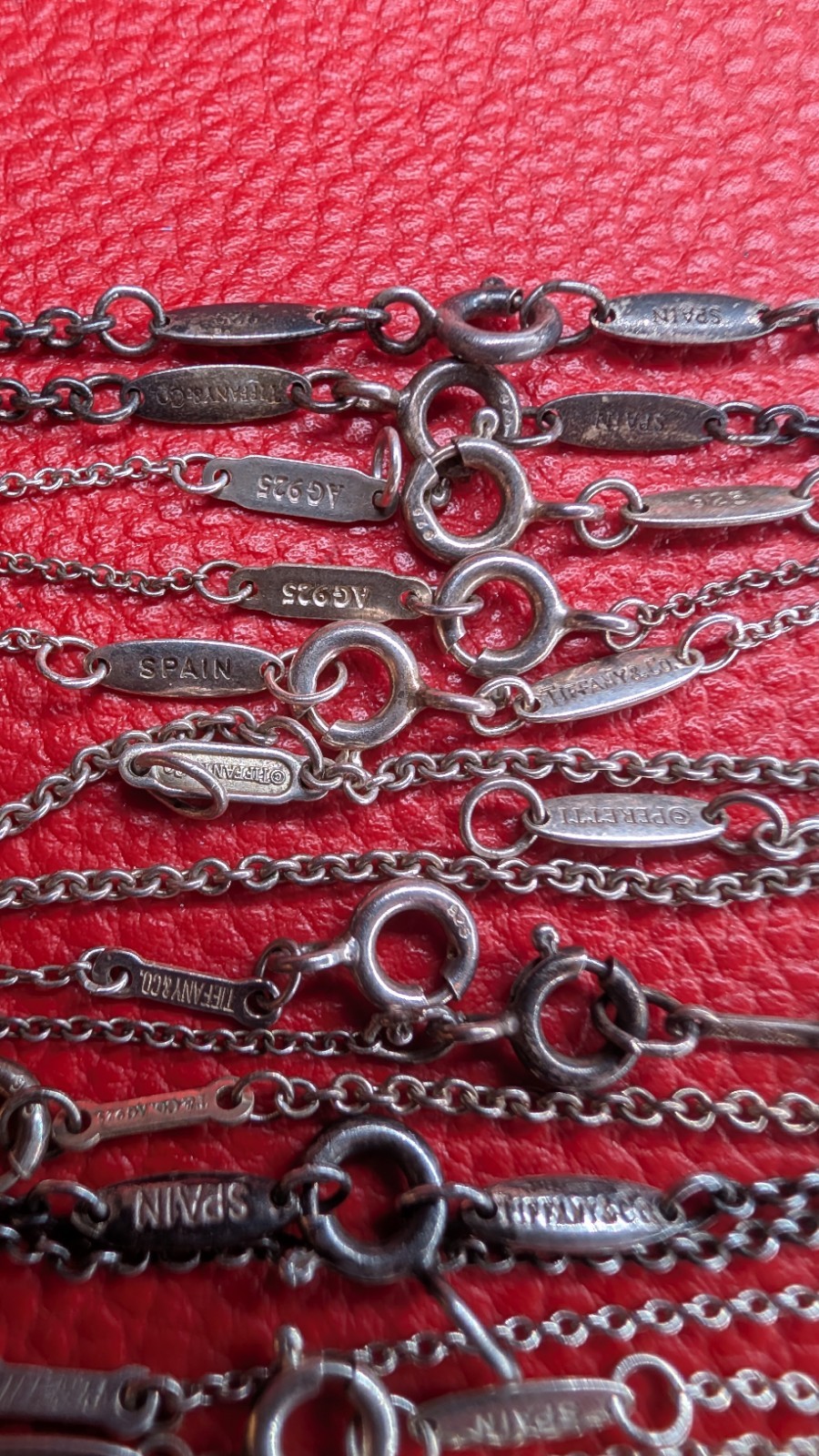 20-24 Designer Stamp .925 Silver Broken Chains