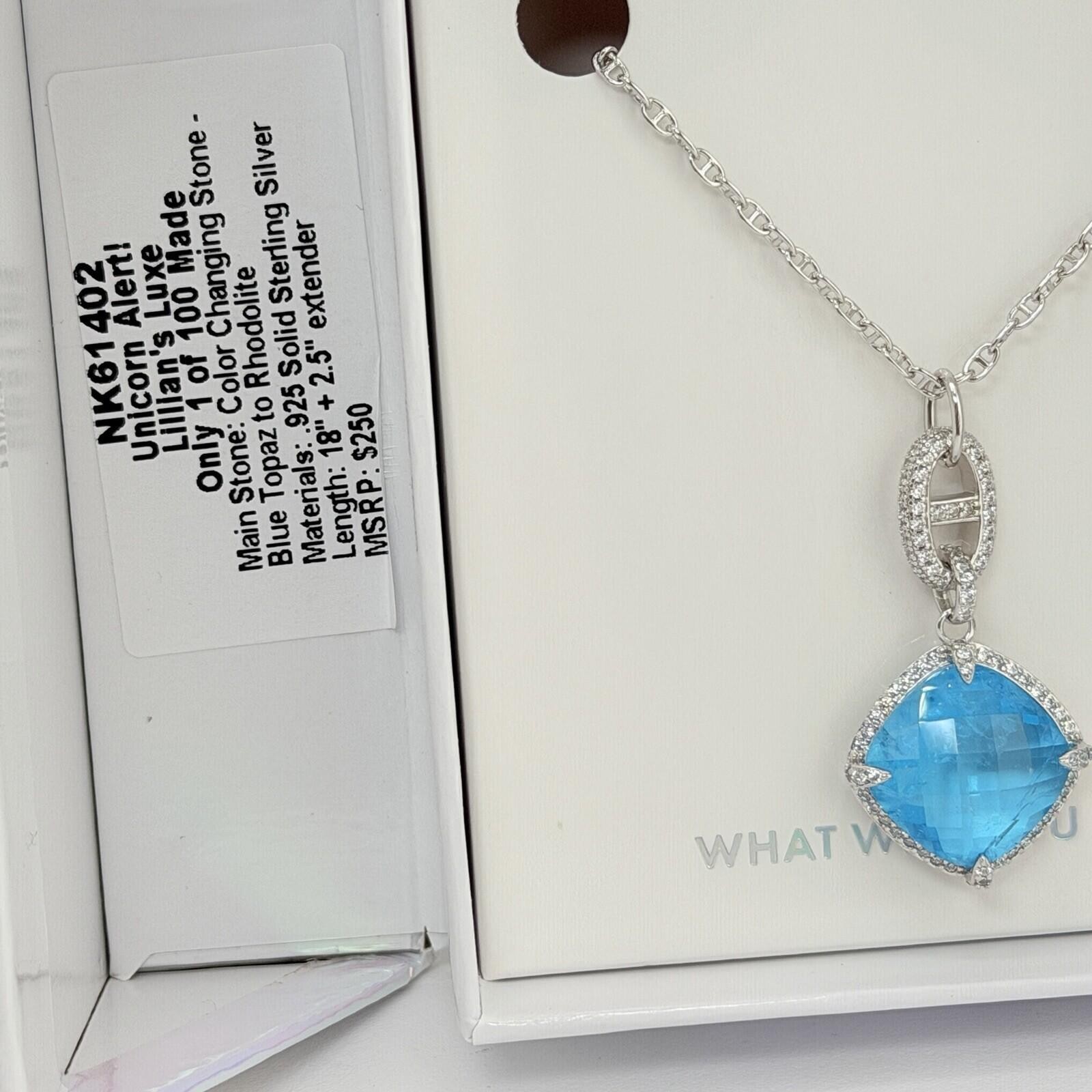 Bomb Party MHA Mental Health Lillian’s Luxe Blue Topaz on .925 Sterling NK61402