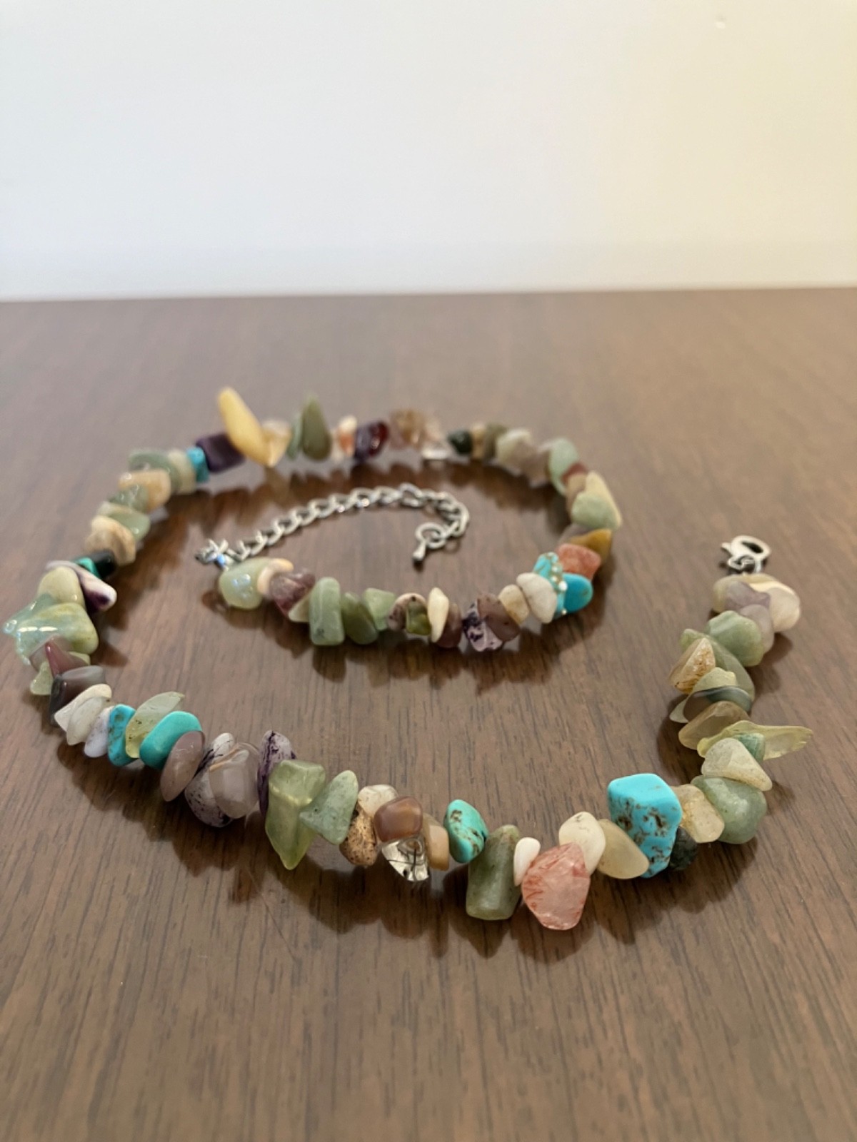 Colorful Stone Necklace- Festival Jewelry- Crystal Necklace- Choker Necklace