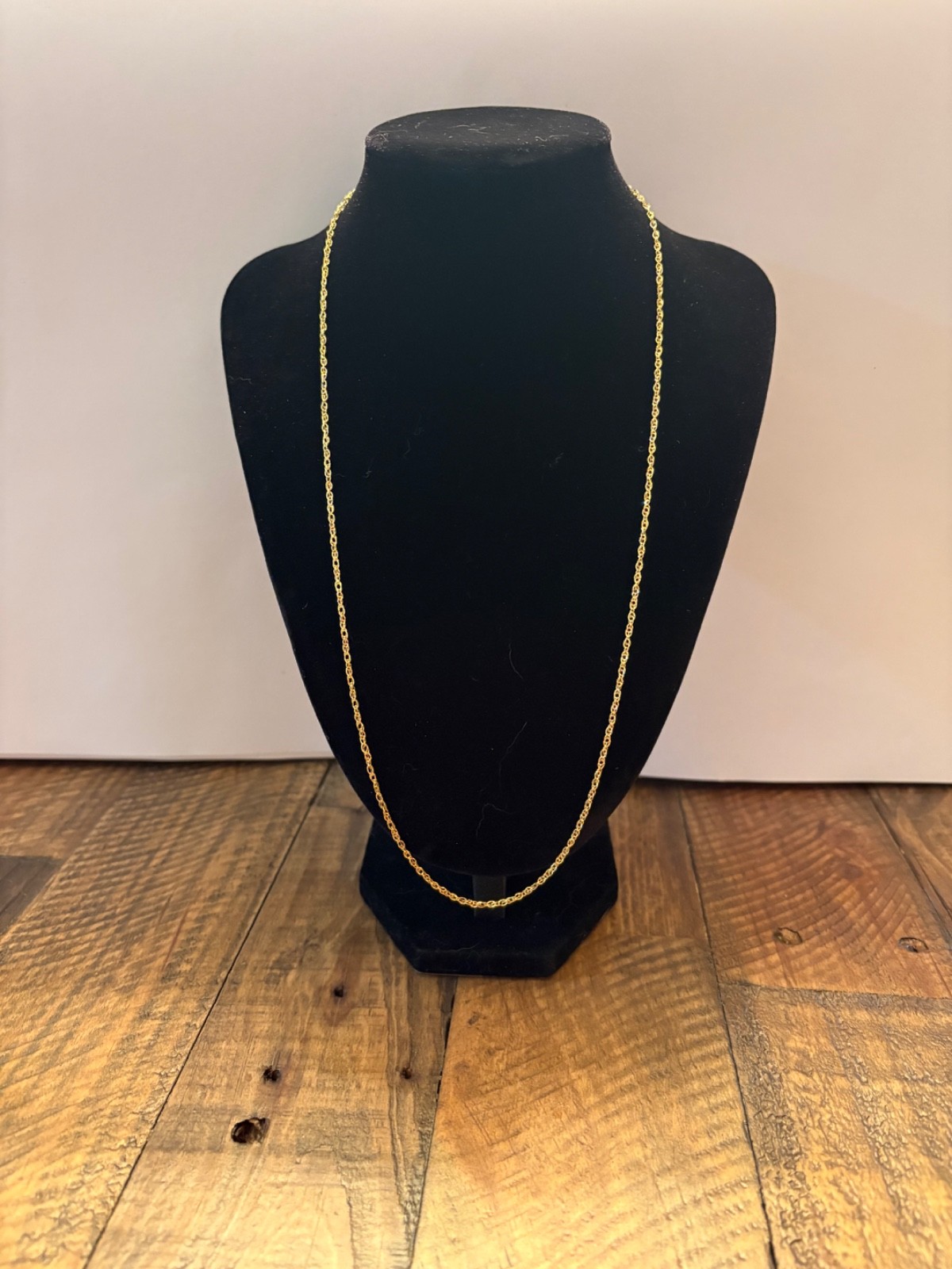 NWOT 10K Rope Necklace Made in Italy