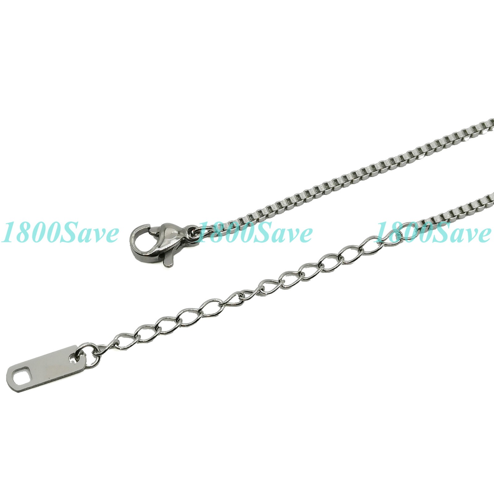 # BUY 1 GET 1 FREE Genuine 18K Gold Filled 1.5mm Box Chain Necklace 16″-18″ N048