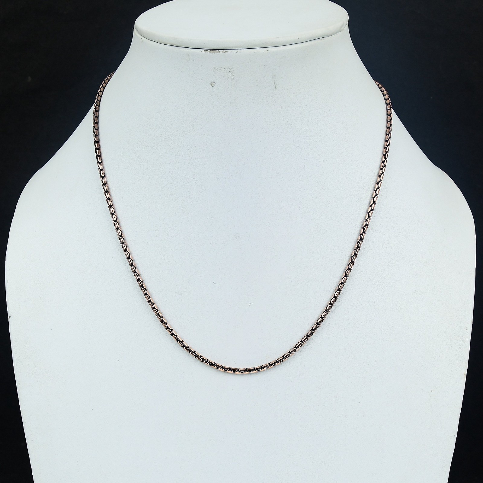 Cz Copper Chain Necklace With Lobster Clasp Handcrafted Wheat Chain For Necklace